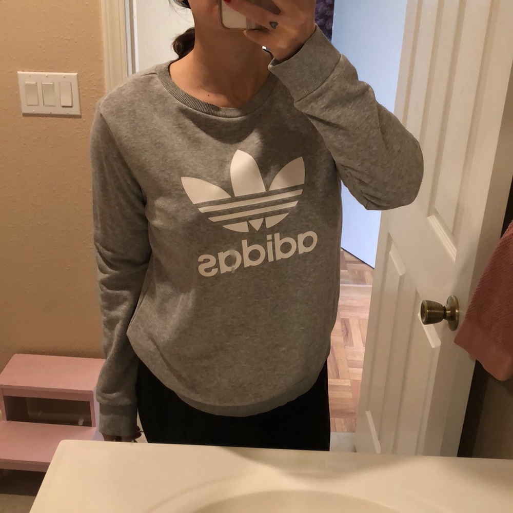 Adidas grey sweatshirt